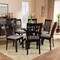Baxton Studio Lore Grey Upholstered and Dark Brown Finished Wood 7-Piece Dining Set 168-10522-10894 - alternate 3